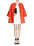 Detail View - Click To Enlarge - VICTORIA, VICTORIA BECKHAM - Double layer wool crepe dress