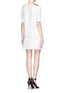 Back View - Click To Enlarge - VICTORIA, VICTORIA BECKHAM - Double layer wool crepe dress
