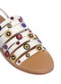 Detail View - Click To Enlarge - TORY BURCH - 'Marguerite' floral patch strappy leather sandals