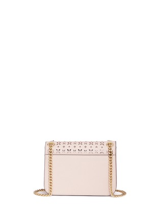 Detail View - Click To Enlarge - MICHAEL KORS - 'Solan Editor' medium floral perforated leather bag
