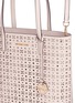  - MICHAEL KORS - 'Hayley' large floral perforated leather tote