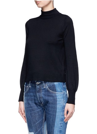 Front View - Click To Enlarge - TOPSHOP - Blouson sleeve rib knit sweater