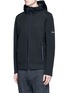 Front View - Click To Enlarge - ISAORA - 'Neo' bonded jersey zip hoodie