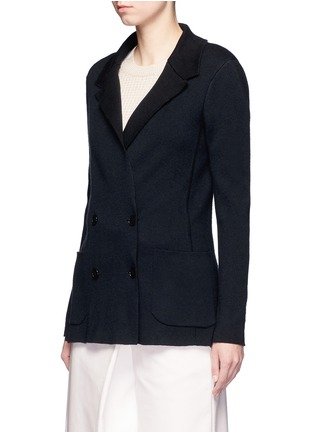 Front View - Click To Enlarge - MAIYET - Cashmere blend double breasted knit blazer