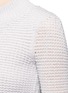 Detail View - Click To Enlarge - MAIYET - Cashmere-silk open knit turtleneck sweater