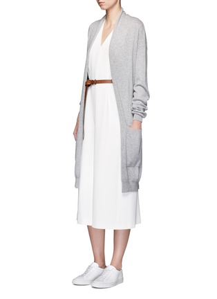 Figure View - Click To Enlarge - MAIYET - Tie waist cashmere cardigan