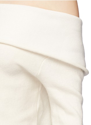 Detail View - Click To Enlarge - MAIYET - Folded off-shoulder cashmere blend sweater