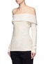 Front View - Click To Enlarge - MAIYET - Folded off-shoulder cashmere blend sweater