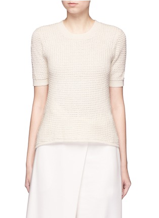 Main View - Click To Enlarge - MAIYET - Cashmere-silk open knit sweater