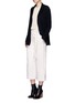 Figure View - Click To Enlarge - MAIYET - Cashmere-silk open knit sweater
