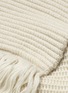 Detail View - Click To Enlarge - MAIYET - Cashmere ottoman knit fringe scarf