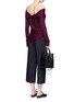 Figure View - Click To Enlarge - MAIYET - Folded off-shoulder cashmere blend sweater