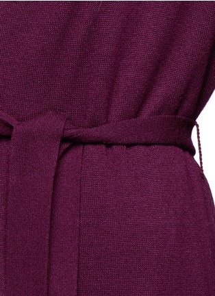 Detail View - Click To Enlarge - MAIYET - Tie waist cashmere knit maxi cardigan