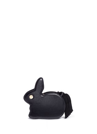 Main View - Click To Enlarge - HILLIER BARTLEY - 'Bunny' tassel pull leather clutch