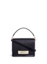Main View - Click To Enlarge - HILLIER BARTLEY - 'Barrette' chunky tassel strap mixed leather satchel