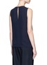 Back View - Click To Enlarge - THEORY - 'Elmali' asymmetric layered silk georgette top