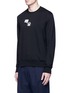 Front View - Click To Enlarge - ACNE STUDIOS - 'Casey' music emoji patch sweatshirt