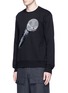 Front View - Click To Enlarge - ACNE STUDIOS - 'Casey' microphone emoji patch sweatshirt