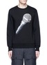 Main View - Click To Enlarge - ACNE STUDIOS - 'Casey' microphone emoji patch sweatshirt