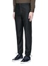 Front View - Click To Enlarge - ACNE STUDIOS - 'Pace' drawstring cuff wool pants