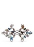 Main View - Click To Enlarge - LANVIN - 'Ginger' glass crystal metal fretwork ring