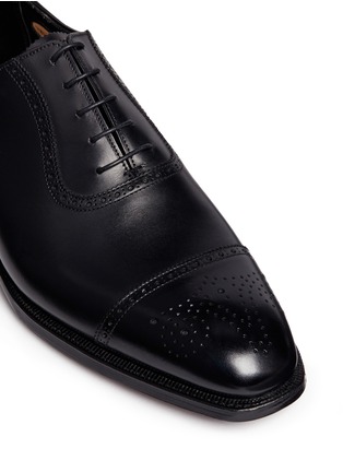 Detail View - Click To Enlarge - GEORGE CLEVERLEY - 'Adam' leather brogue Oxfords