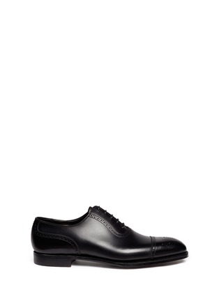 Main View - Click To Enlarge - GEORGE CLEVERLEY - 'Adam' leather brogue Oxfords