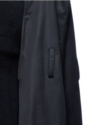 Detail View - Click To Enlarge - SACAI - Strap raglan sleeve wool top