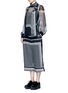 Figure View - Click To Enlarge - SACAI - Dot scarf print culottes