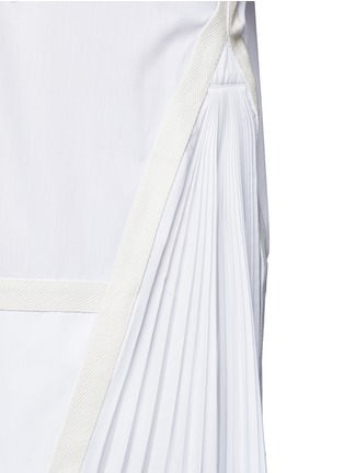 Detail View - Click To Enlarge - SACAI - Side pleat webbing strap shirt