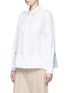 Front View - Click To Enlarge - SACAI - Side pleat webbing strap shirt