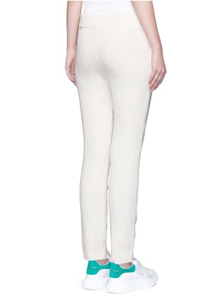 Back View - Click To Enlarge - SACAI - Wool-cashmere knit back jogging pants