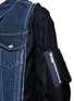Detail View - Click To Enlarge - SACAI - Denim front flannel jacket