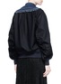 Back View - Click To Enlarge - SACAI - Denim front flannel jacket