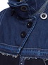 Detail View - Click To Enlarge - SACAI - 'Runway' shearling denim patchwork military coat