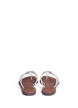 Back View - Click To Enlarge - SAM EDELMAN - 'Georgette' strappy leather slide sandals