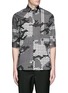 Main View - Click To Enlarge - NEIL BARRETT - Keffiyeh check camouflage print cotton shirt