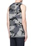 Back View - Click To Enlarge - NEIL BARRETT - Keffiyeh check camouflage print tank top