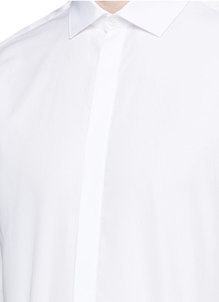 Detail View - Click To Enlarge - NEIL BARRETT - Cotton poplin shirt