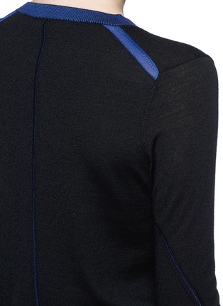 Detail View - Click To Enlarge - RAG & BONE - 'Kendra' contrast trim Merino wool sweater