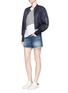 Figure View - Click To Enlarge - RAG & BONE - 'Boyfriend' cutoff denim shorts