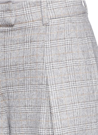Detail View - Click To Enlarge - J.CREW - Collection ultra-wide-leg pant in Glen plaid Italian cashmere
