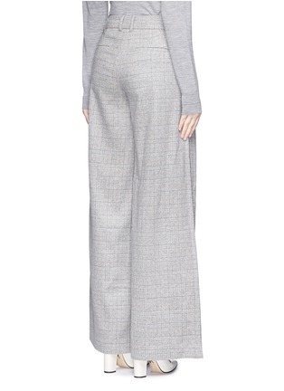 Back View - Click To Enlarge - J.CREW - Collection ultra-wide-leg pant in Glen plaid Italian cashmere