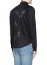 Back View - Click To Enlarge - VALENTINO GARAVANI - 'Camubutterfly Noir' embroidery appliqué military shirt jacket
