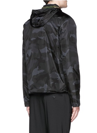 Back View - Click To Enlarge - VALENTINO GARAVANI - Reversible camouflage print windbreaker jacket