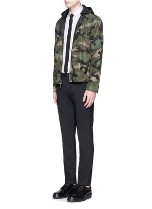 Figure View - Click To Enlarge - VALENTINO GARAVANI - Reversible camouflage print windbreaker jacket