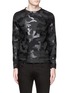 Main View - Click To Enlarge - VALENTINO GARAVANI - Sealed camouflage print bonded jersey sweatshirt