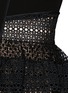 Detail View - Click To Enlarge - SELF-PORTRAIT - Lace-up tiered lace dress
