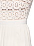 Detail View - Click To Enlarge - SELF-PORTRAIT - Floral lace pleat maxi dress