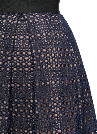 Detail View - Click To Enlarge - SELF-PORTRAIT - 'Sofia' circle lace midi skirt